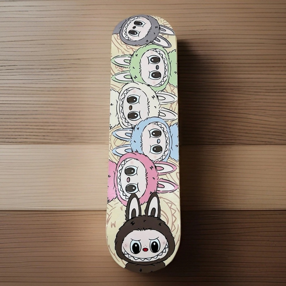 Colorful Cartoon Character Skateboard Deck